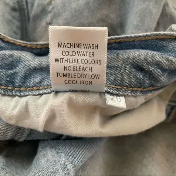 Pistola Cassie Super High Waist Straight Leg Jeans By My Side Light Wash Sz 26 - Picture 11 of 16